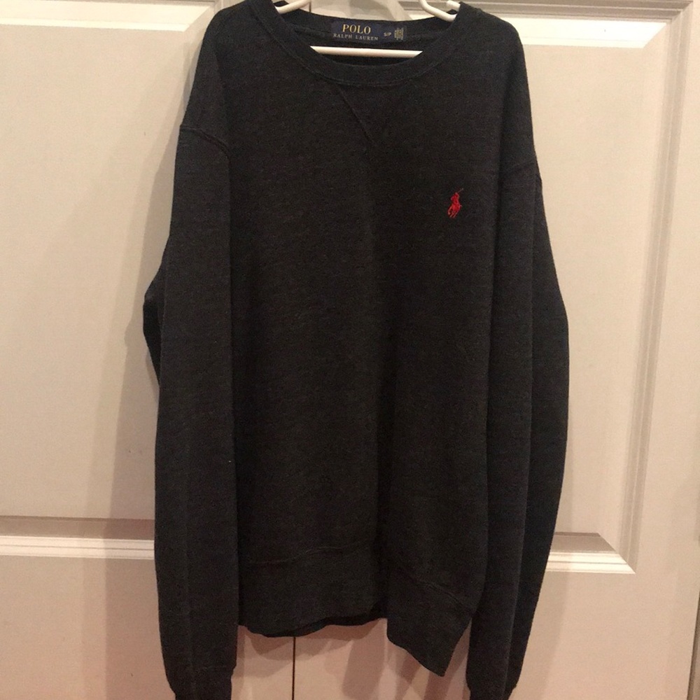 Grey polo sweater